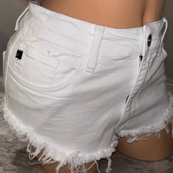 KanCan Pants - Kancan White Denim Women Shorts